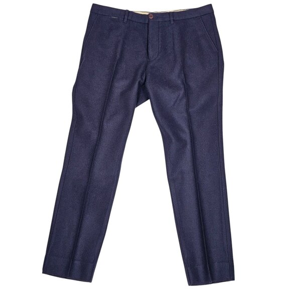 Scotch & Soda Stuart Wool Dress Pants - Men's 38x31 - Navy - Picture 1 of 12